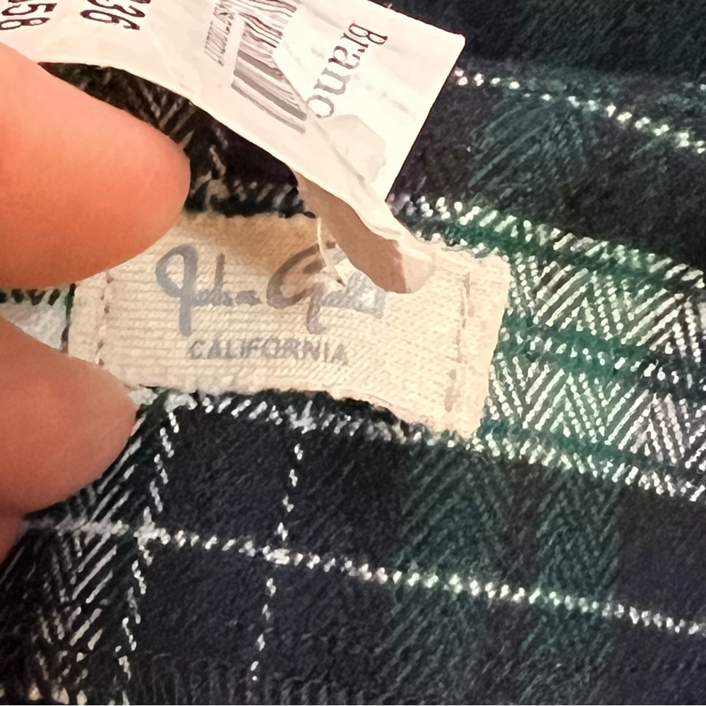 JOHN GALT BRANDY MELVILE green plaid mini skirt size 26 new with tags - Picture 3 of 5